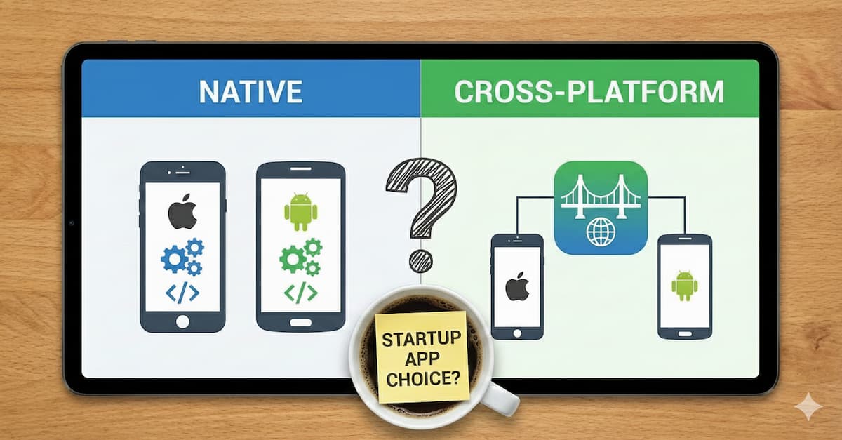 Comparison of Native and Cross-Platform mobile development for startup apps